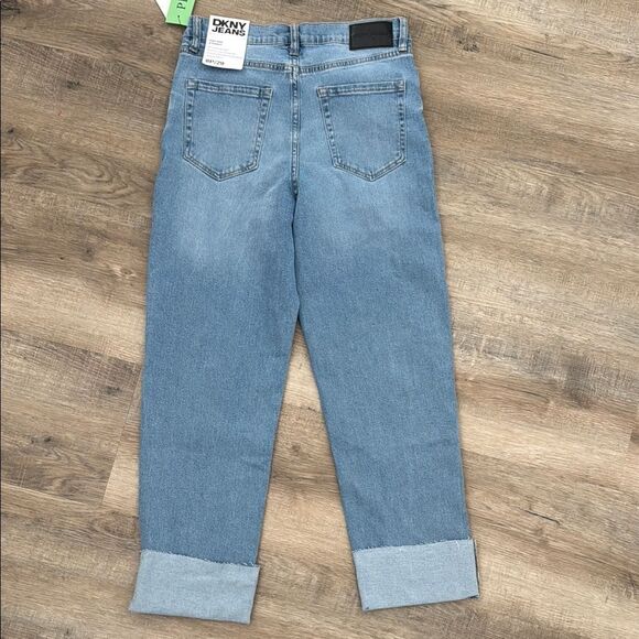 DKNY BLUE Cropped Jeans HIGH RISE STRAIGHT SIZE 8P - Picture 4 of 6